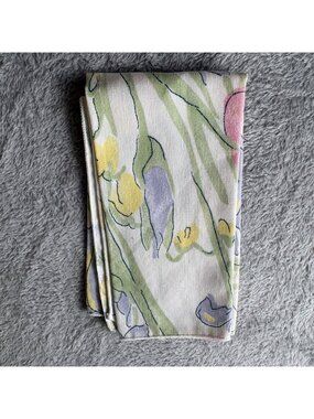 Vera Neumann Napkin Vintage Floral Flawed Iris Tulip one only